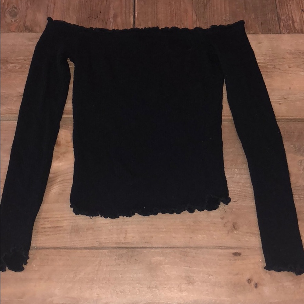 Pookie and Sebastian off the shoulder top